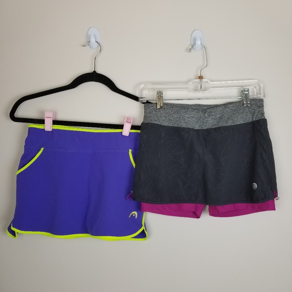 2 workout skorts skirt shorts
